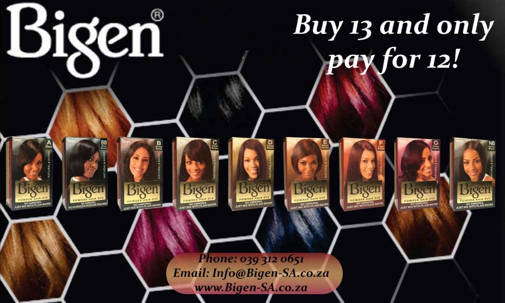 Buy 12 and only pay for 13 Bigen Hair Powders! - Bigen SA
