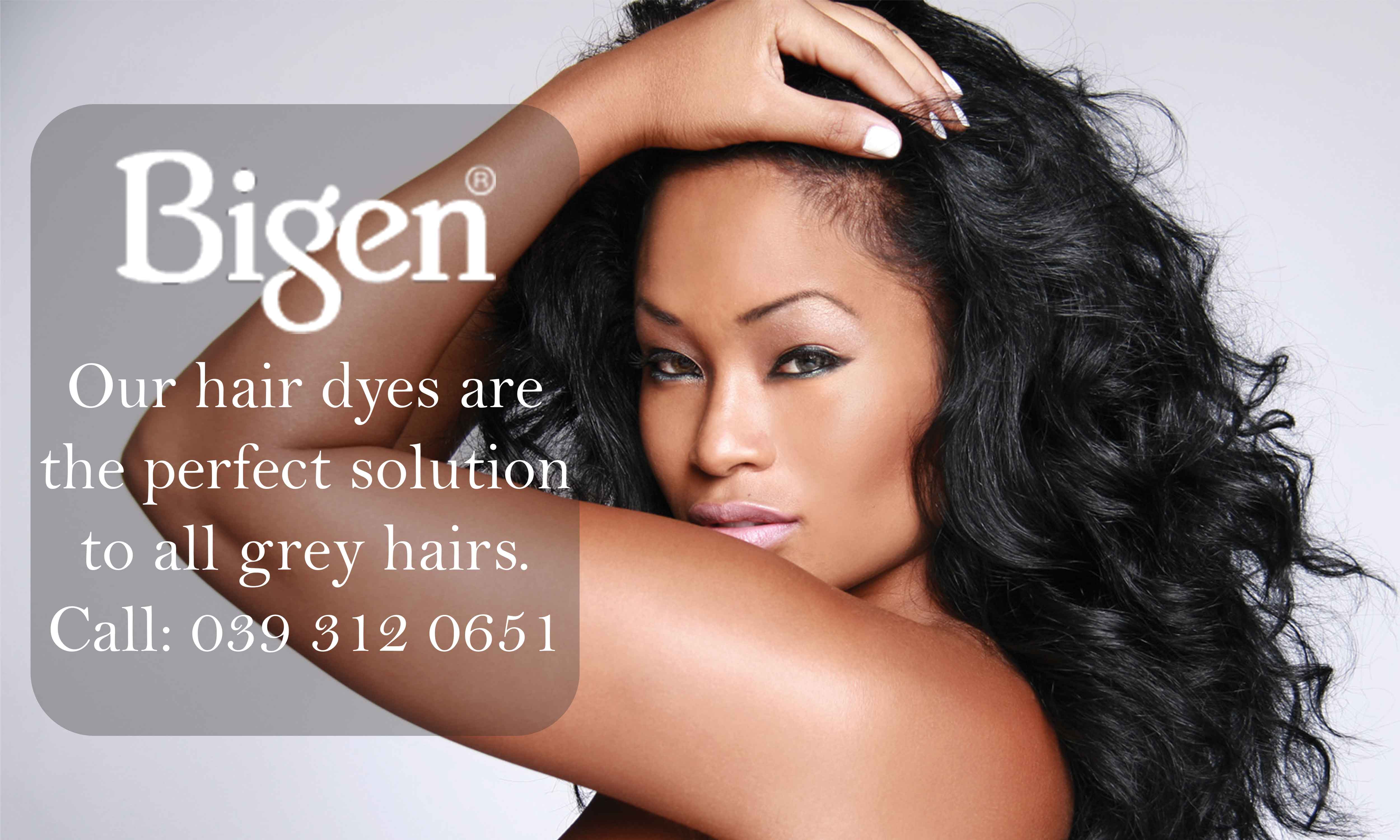 Our hair dyes are the perfect solution to all grey hairs. Bigen SA